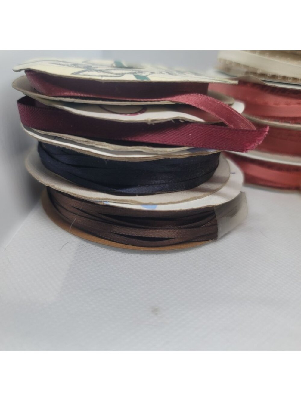 Picot Edge Ribbons 20 Spools Polyester Assorted Colors Craft Supplies Lot O - Picture 2 of 6